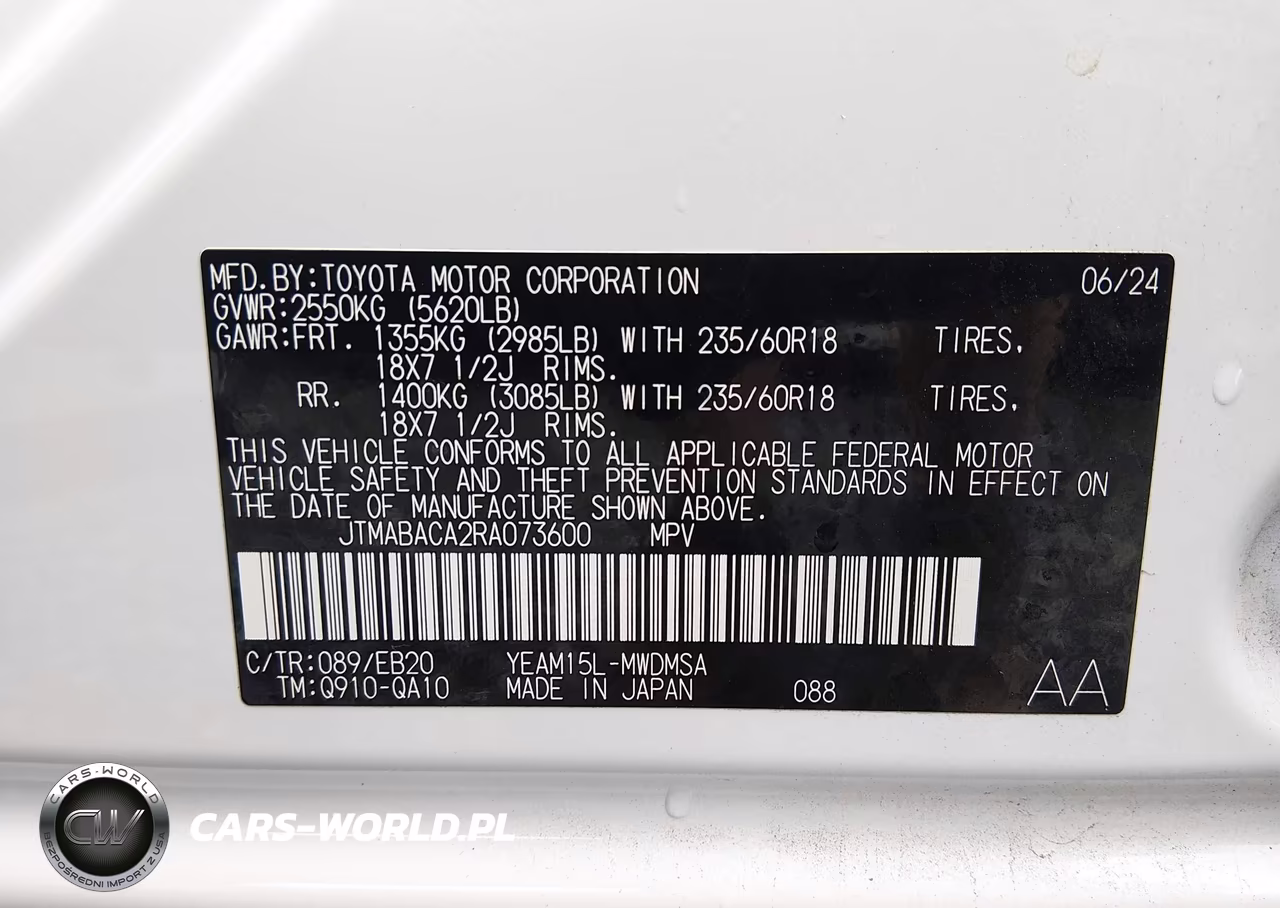 2024 Toyota Bz4X Xle VIN:JTMABACA2RA073600 - 9