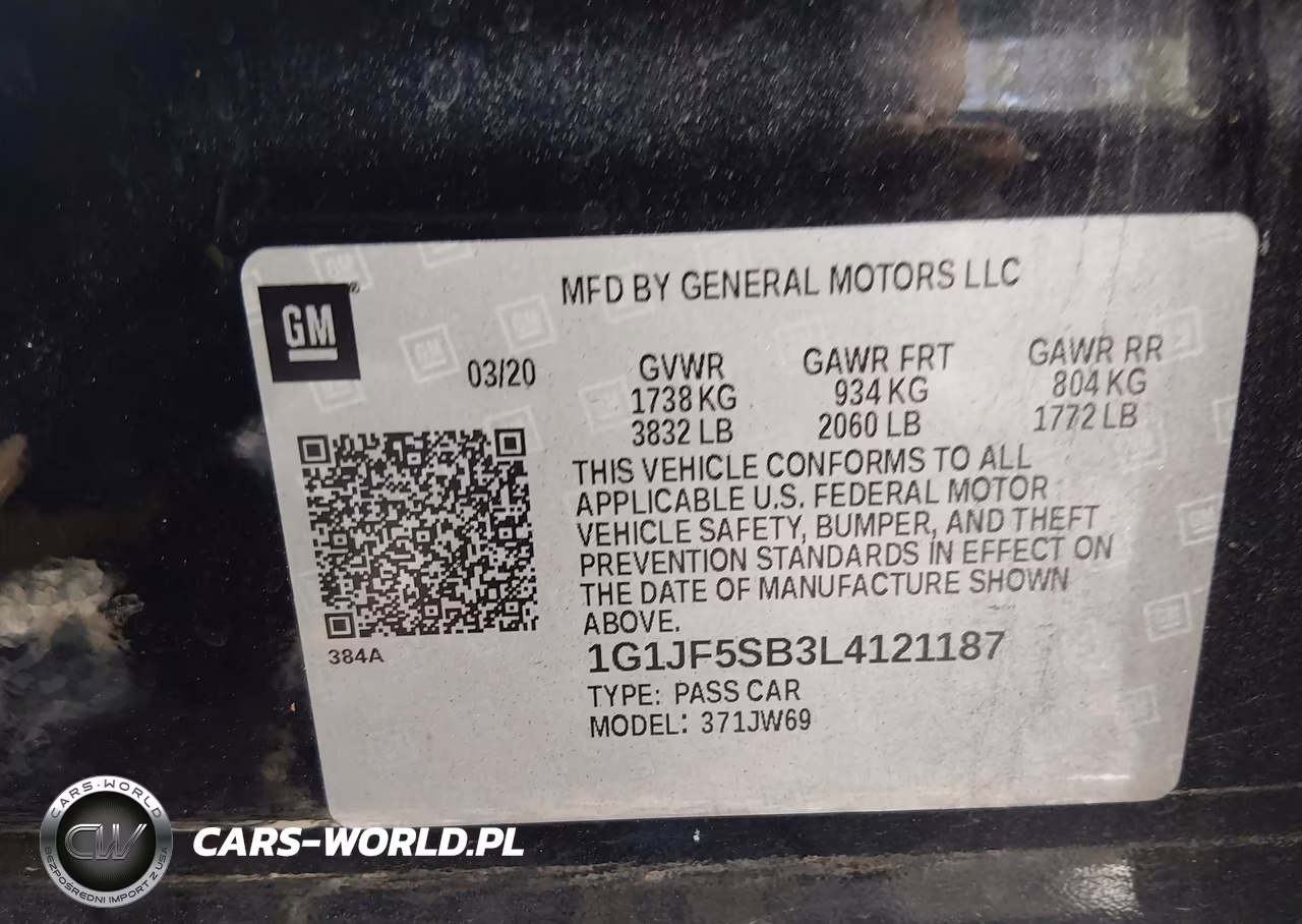 2020 Chevrolet Sonic Fwd Premier VIN:1G1JF5SB3L4121187 - 9