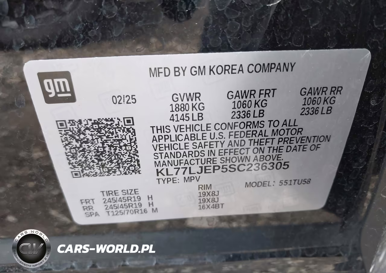 2025 Chevrolet Trax Fwd 2Rs VIN:KL77LJEP5SC236305 - 9