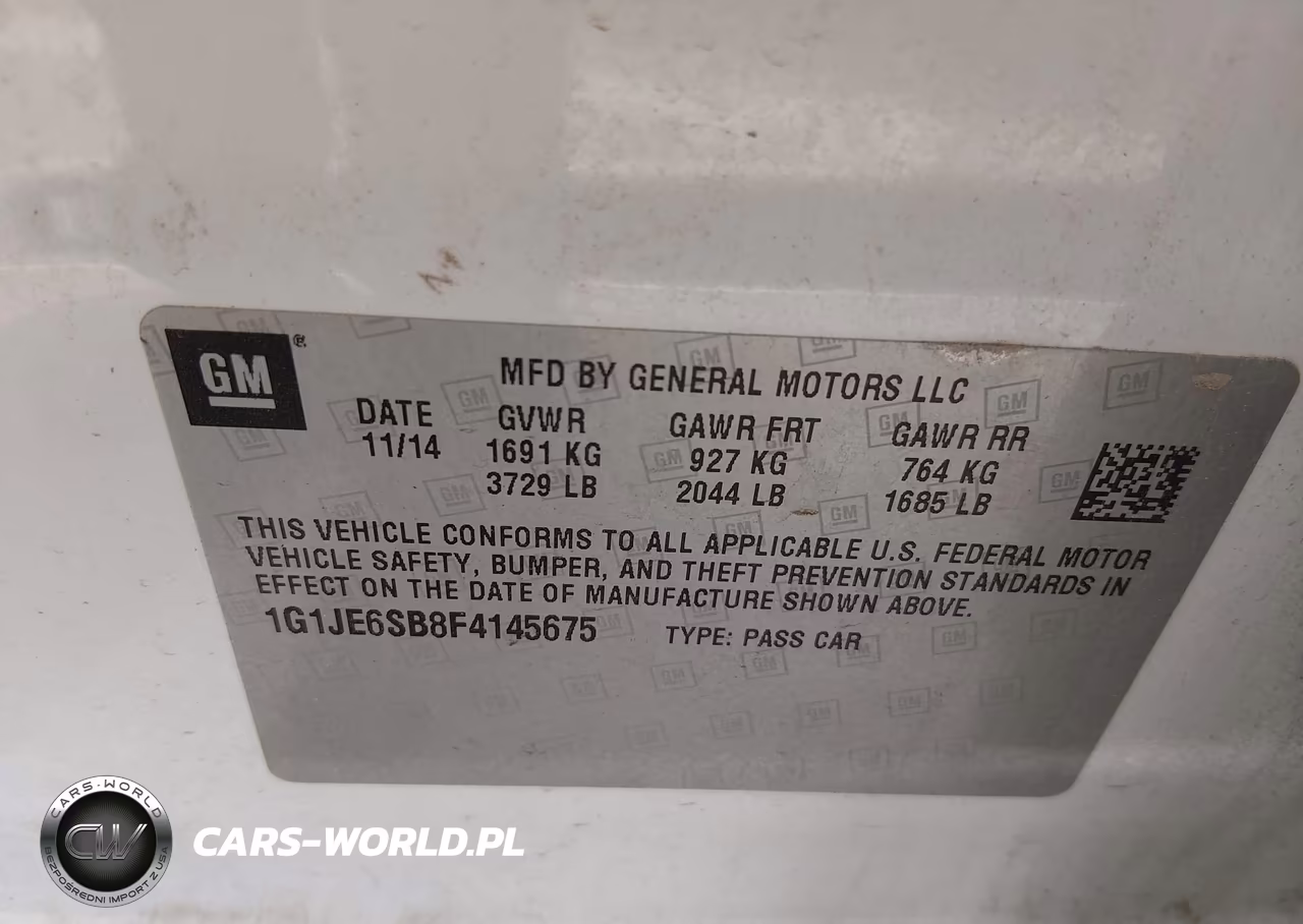2015 Chevrolet Sonic Ltz Auto VIN:1G1JE6SB8F4145675 - 9
