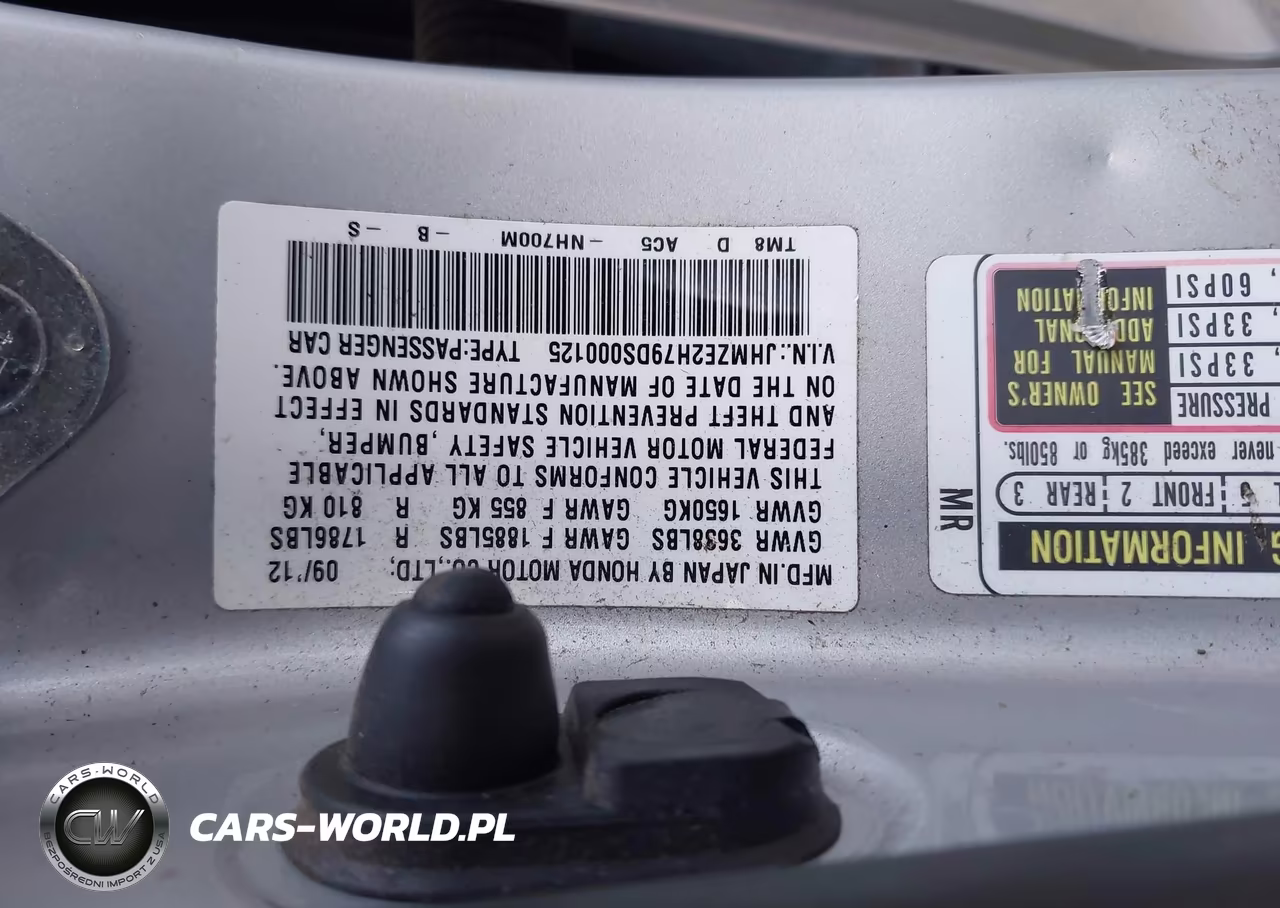 2013 Honda Insight Ex VIN:JHMZE2H79DS000125 - 9