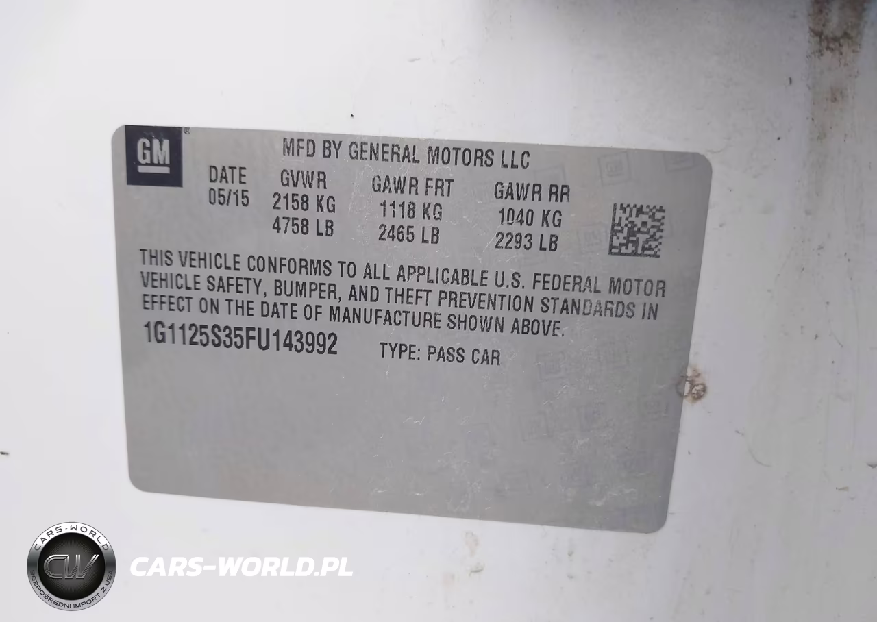 2015 Chevrolet Impala 2Lt VIN:1G1125S35FU143992 - 9