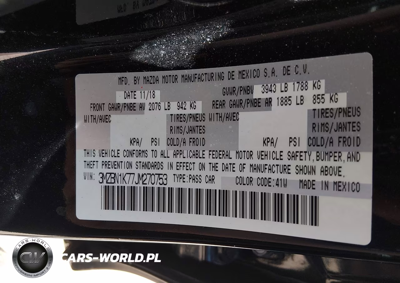 2018 Mazda Mazda3 Sport VIN:3MZBN1K77JM270753 - 9