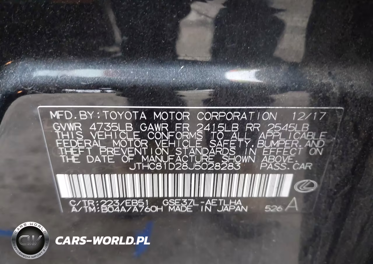 2018 Lexus Is 300 VIN:JTHC81D28J5028283 - 9