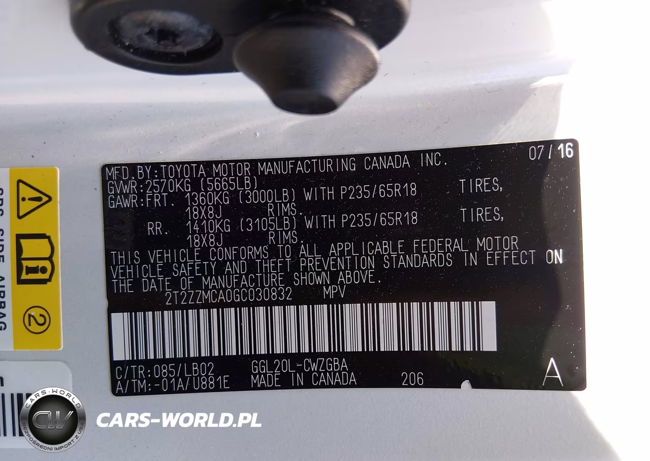2016 Lexus Rx 350 VIN:2T2ZZMCA0GC030832 - 9