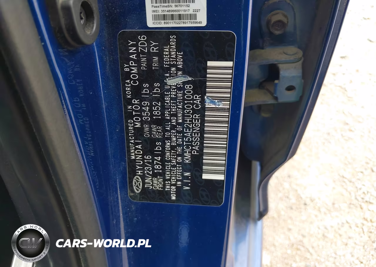 2017 Hyundai Accent Se VIN:KMHCT5AE2HU301008 - 9