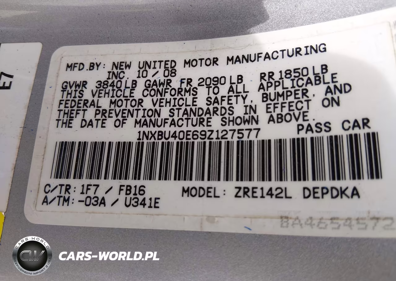 2009 Toyota Corolla Le VIN:1NXBU40E69Z127577 - 9