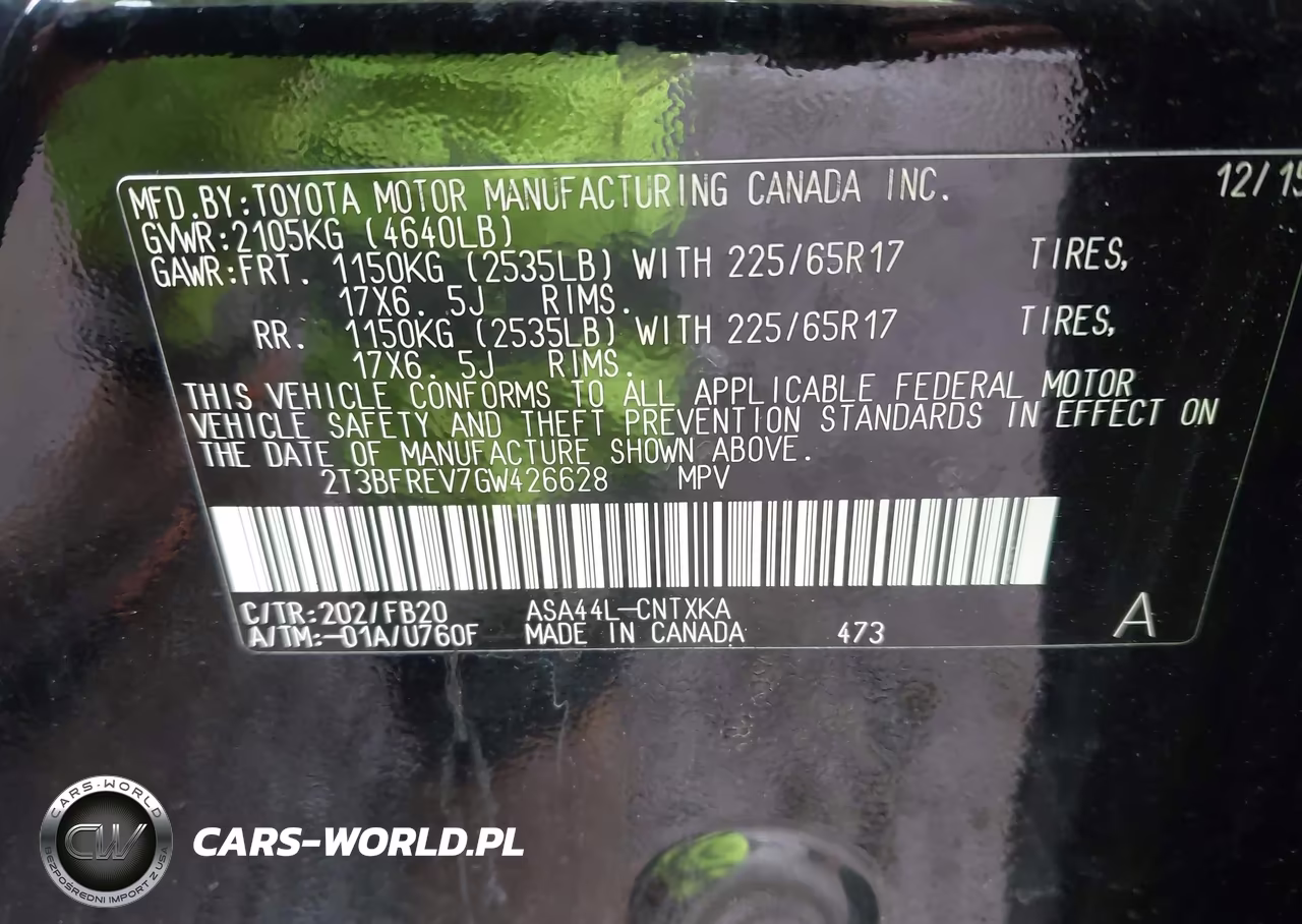 2016 Toyota Rav4 Le VIN:2T3BFREV7GW426628 - 9