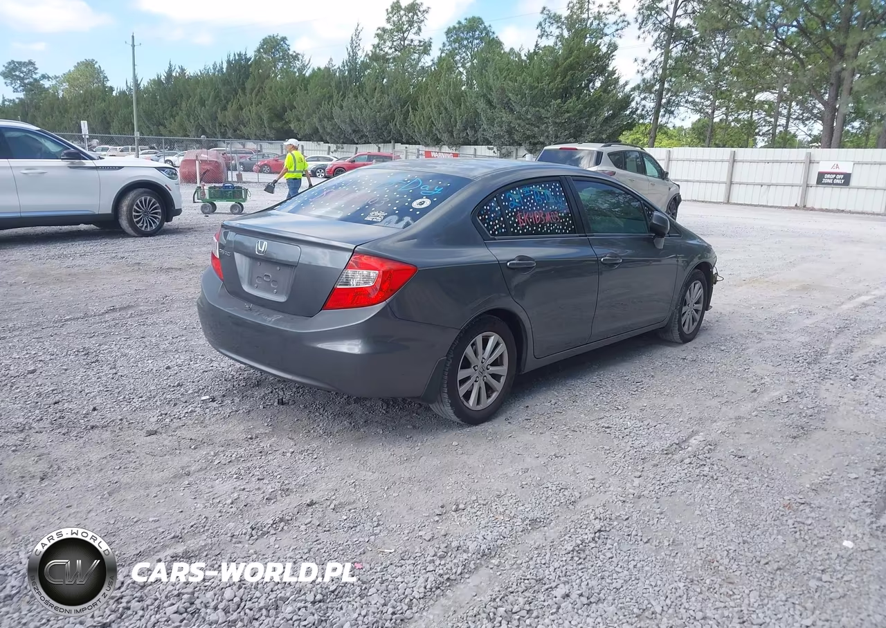 2012 Honda Civic Ex VIN:19XFB2F82CE027709 - 4