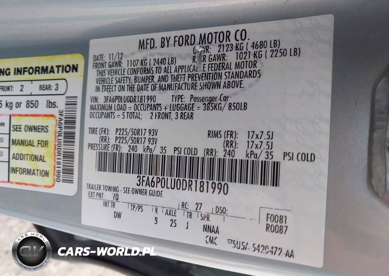2013 Ford Fusion Hybrid Se VIN:3FA6P0LU0DR181990 - 9