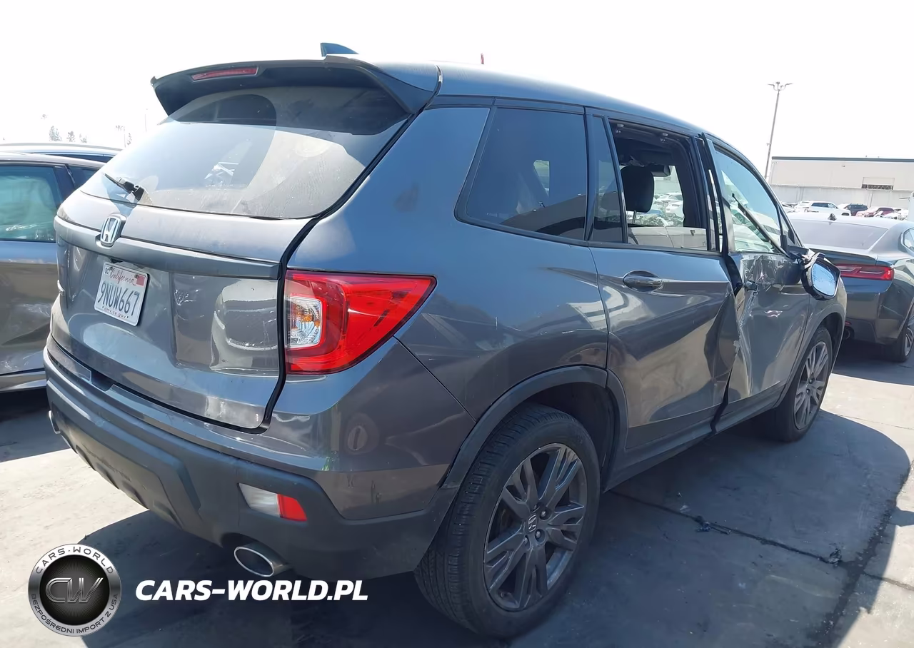 2021 Honda Passport 2Wd Ex-L VIN:5FNYF7H56MB000621 - 4