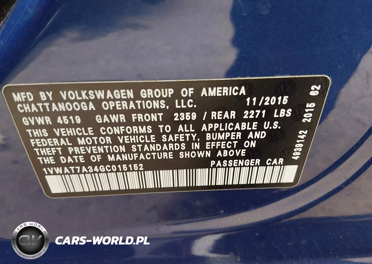2016 Volkswagen Passat 1.8T S VIN:1VWAT7A34GC015152 - 9