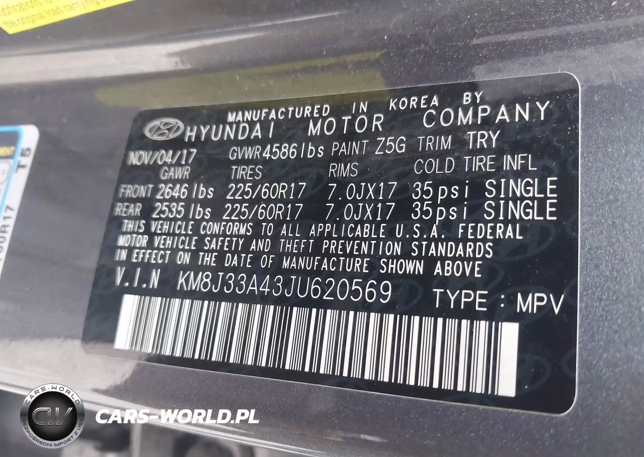 2018 Hyundai Tucson Sel VIN:KM8J33A43JU620569 - 9
