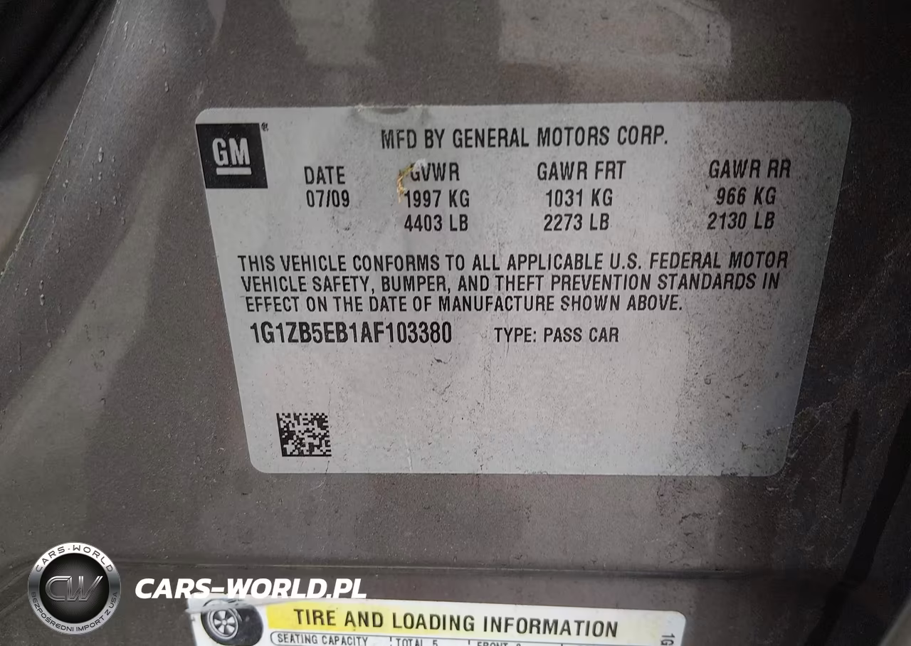 2010 Chevrolet Malibu Ls VIN:1G1ZB5EB1AF103380 - 9