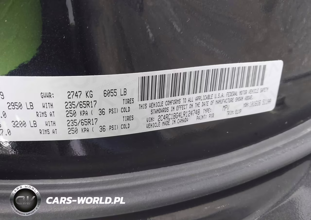 2020 Chrysler Pacifica Touring L VIN:2C4RC1BG4LR124748 - 9