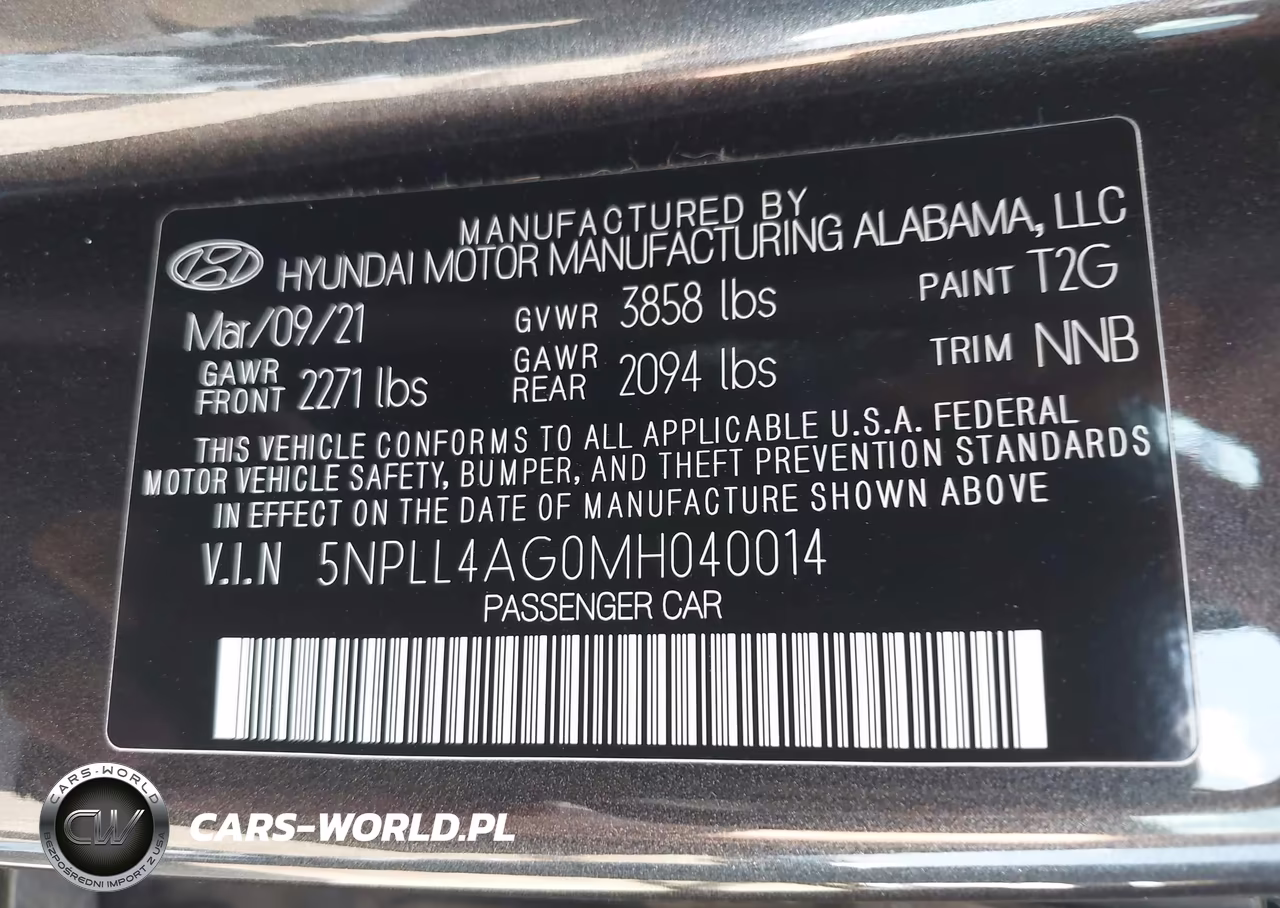 2021 Hyundai Elantra Se VIN:5NPLL4AG0MH040014 - 9
