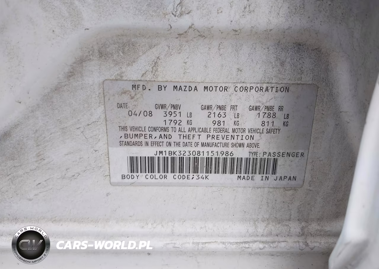 2008 Mazda Mazda3 S Touring VIN:JM1BK323081151986 - 9