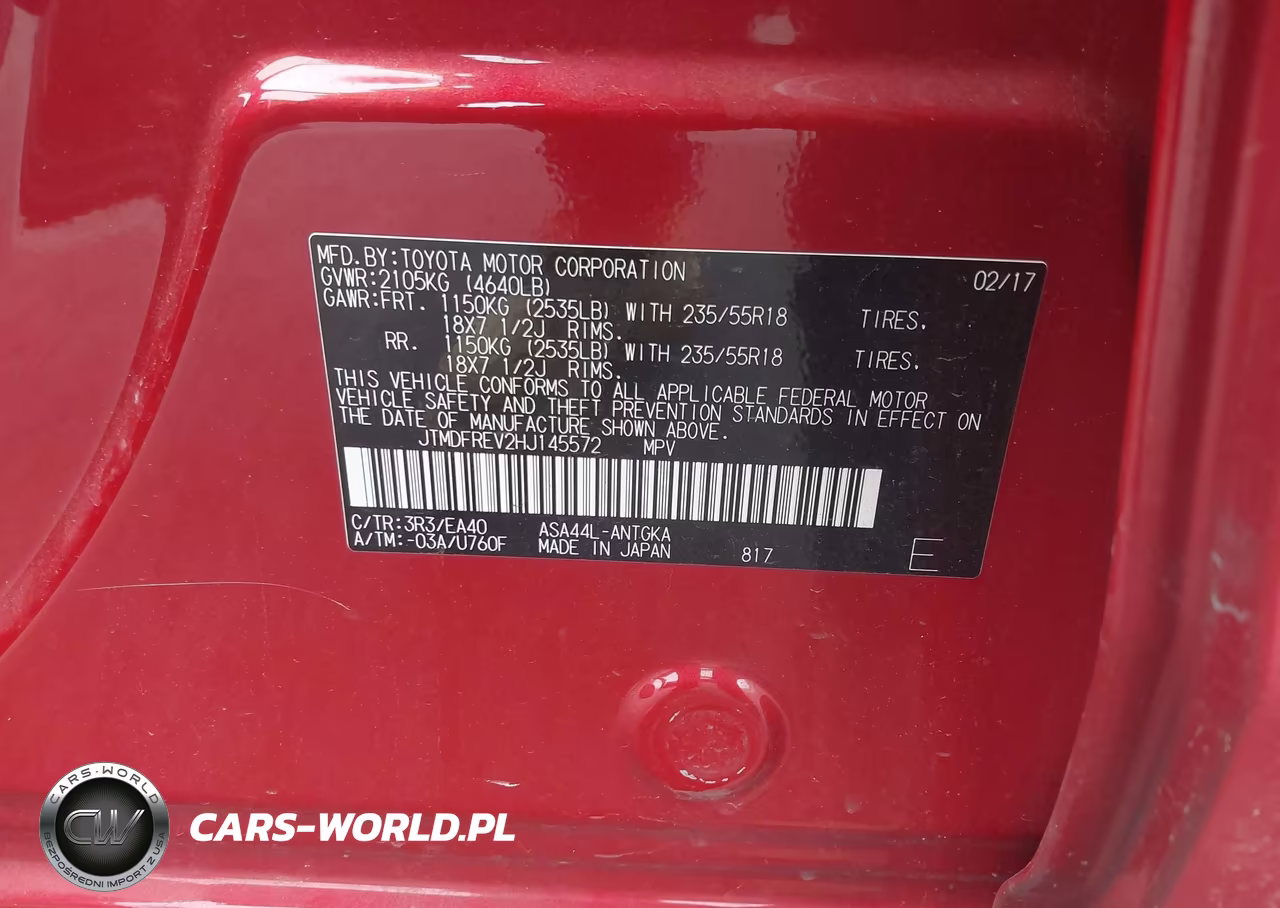 2017 Toyota Rav4 Limited VIN:JTMDFREV2HJ145572 - 9