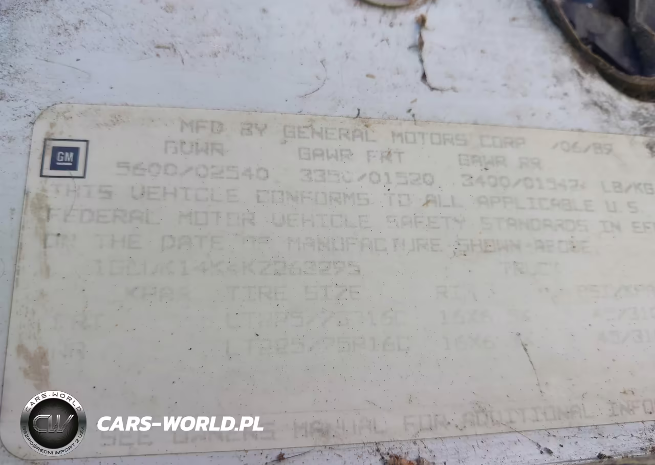 1989 Chevrolet Gmt-400 K1500 VIN:1GCDK14K4KZ263295 - 9