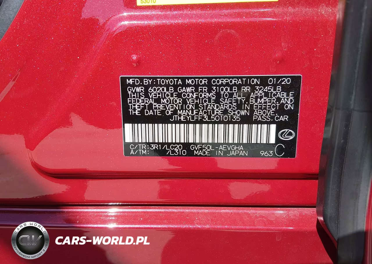 2020 Lexus Ls 500H VIN:JTHEYLFF3L5010135 - 9