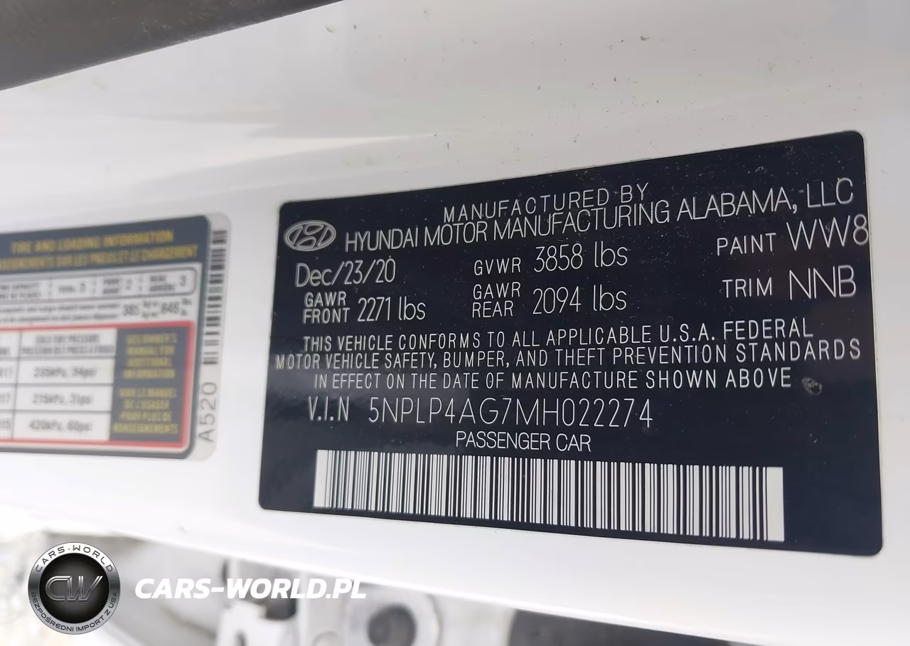 2021 Hyundai Elantra Limited VIN:5NPLP4AG7MH022274 - 9