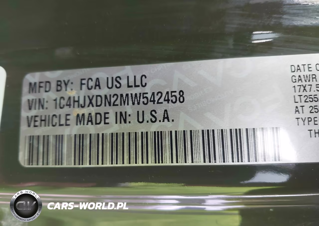 2021 Jeep Wrangler Unlimited Willys Sport 4X4 VIN:1C4HJXDN2MW542458 - 9