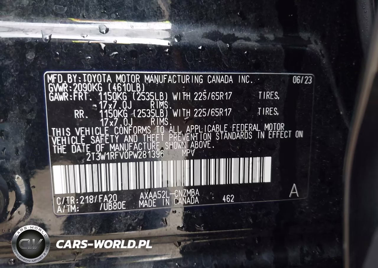 2023 Toyota Rav4 Xle VIN:2T3W1RFV0PW281396 - 9