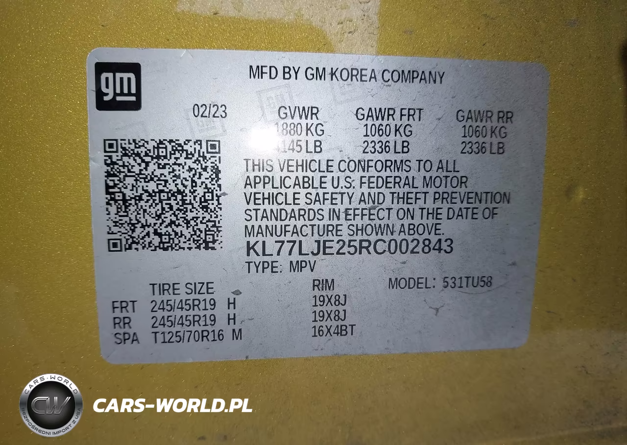 2024 Chevrolet Trax Fwd 2Rs VIN:KL77LJE25RC002843 - 9