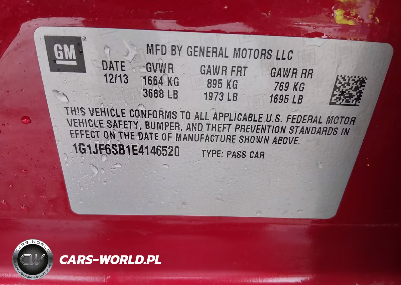 CHEVROLET SONIC VIN:1G1JF6SB1E4146520 - 9