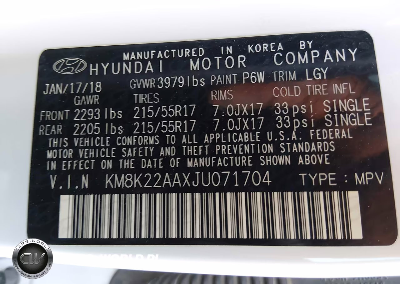 2018 Hyundai Kona Sel VIN:KM8K22AAXJU071704 - 9