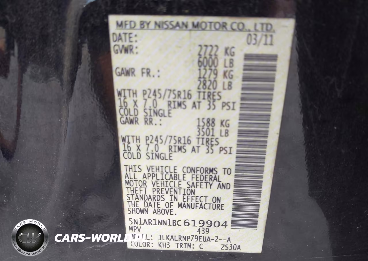 2011 Nissan Pathfinder S VIN:5N1AR1NN1BC619904 - 9