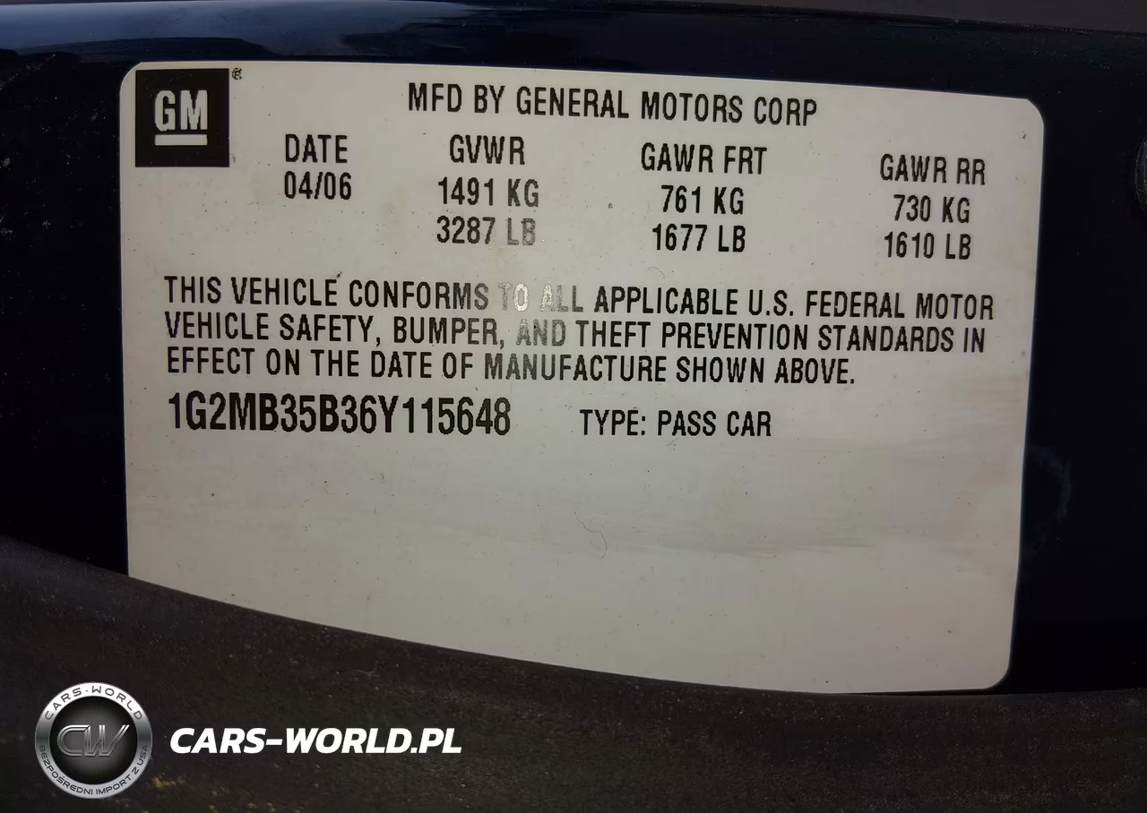 2006 Pontiac Solstice VIN:1G2MB35B36Y115648 - 8