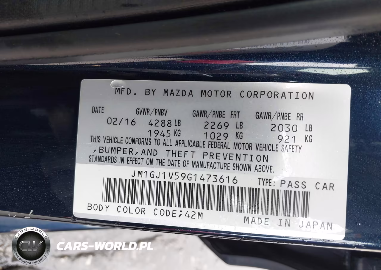 2016 Mazda Mazda6 I Touring VIN:JM1GJ1V59G1473616 - 9