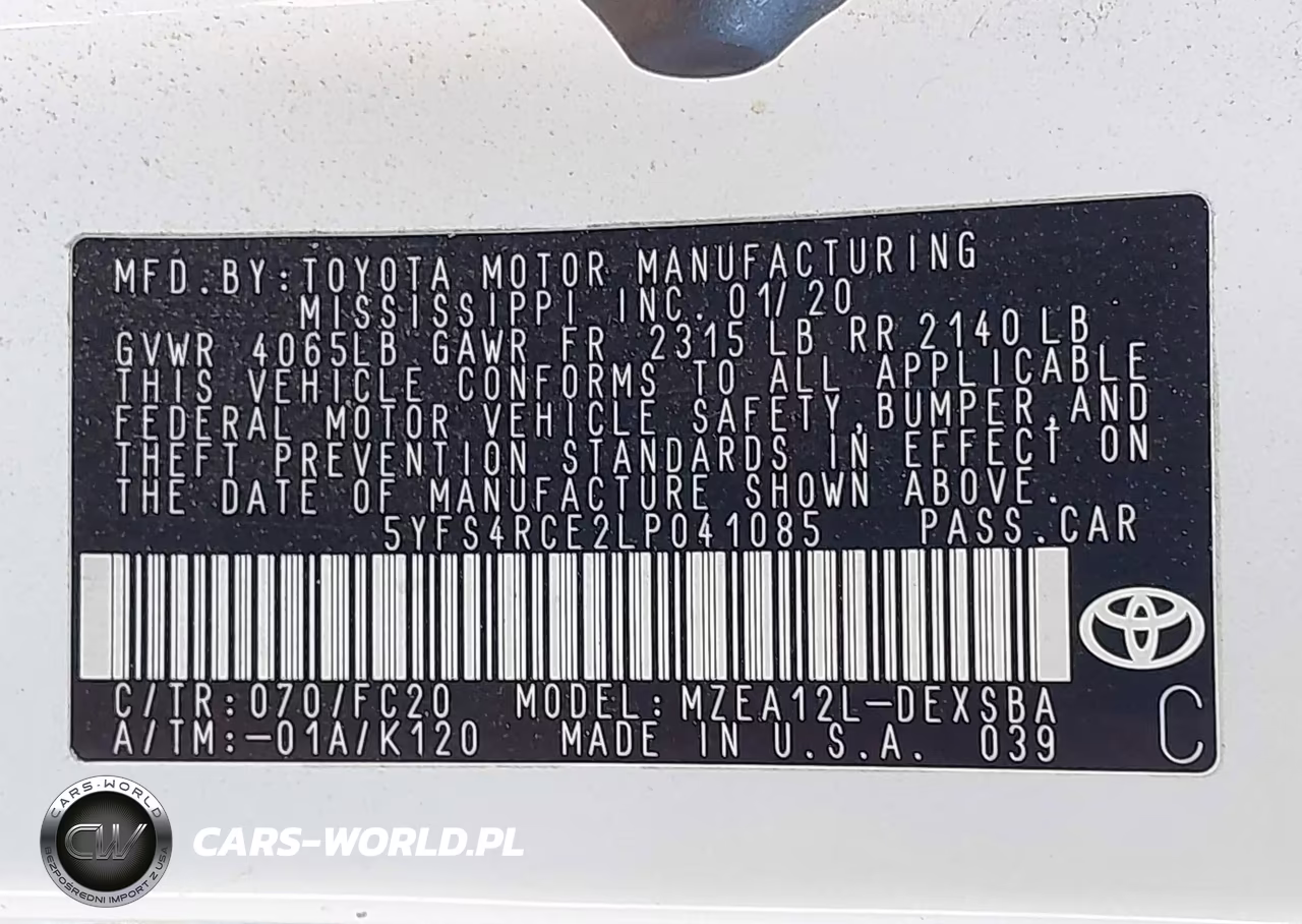 2020 Toyota Corolla Se VIN:5YFS4RCE2LP041085 - 9