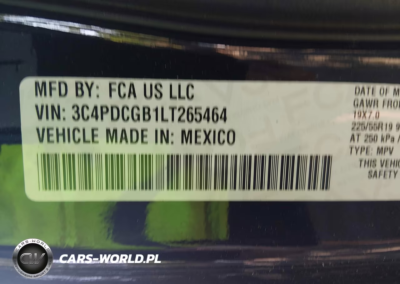 2020 Dodge Journey Crossroad VIN:3C4PDCGB1LT265464 - 9