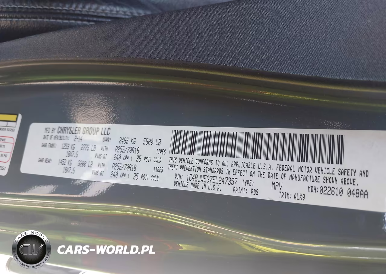 2014 Jeep Wrangler Unlimited Sahara VIN:1C4BJWEG7EL247357 - 9