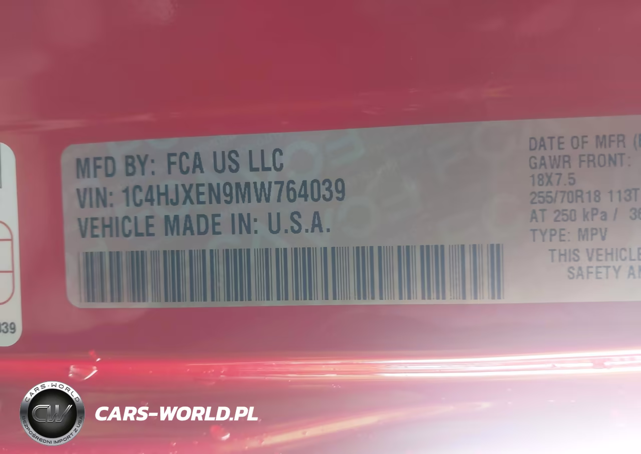 2021 Jeep Wrangler Unlimited Sahara Altitude 4X4 VIN:1C4HJXEN9MW764039 - 9
