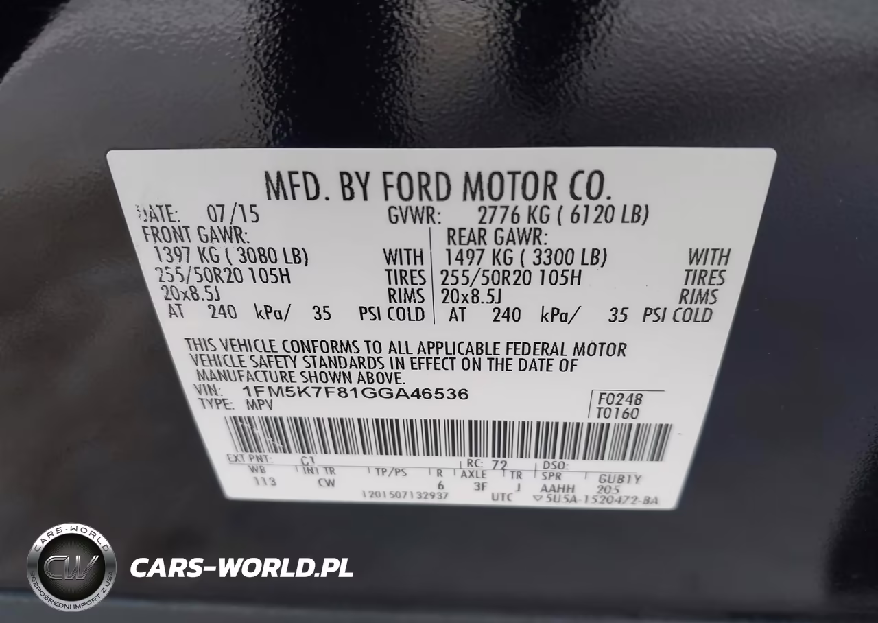 2016 Ford Explorer Limited VIN:1FM5K7F81GGA46536 - 9