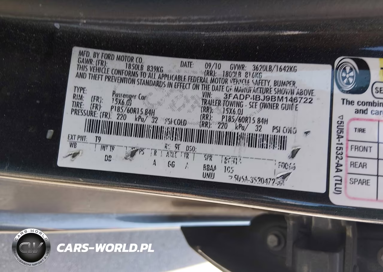2011 Ford Fiesta Se VIN:3FADP4BJ9BM146722 - 9