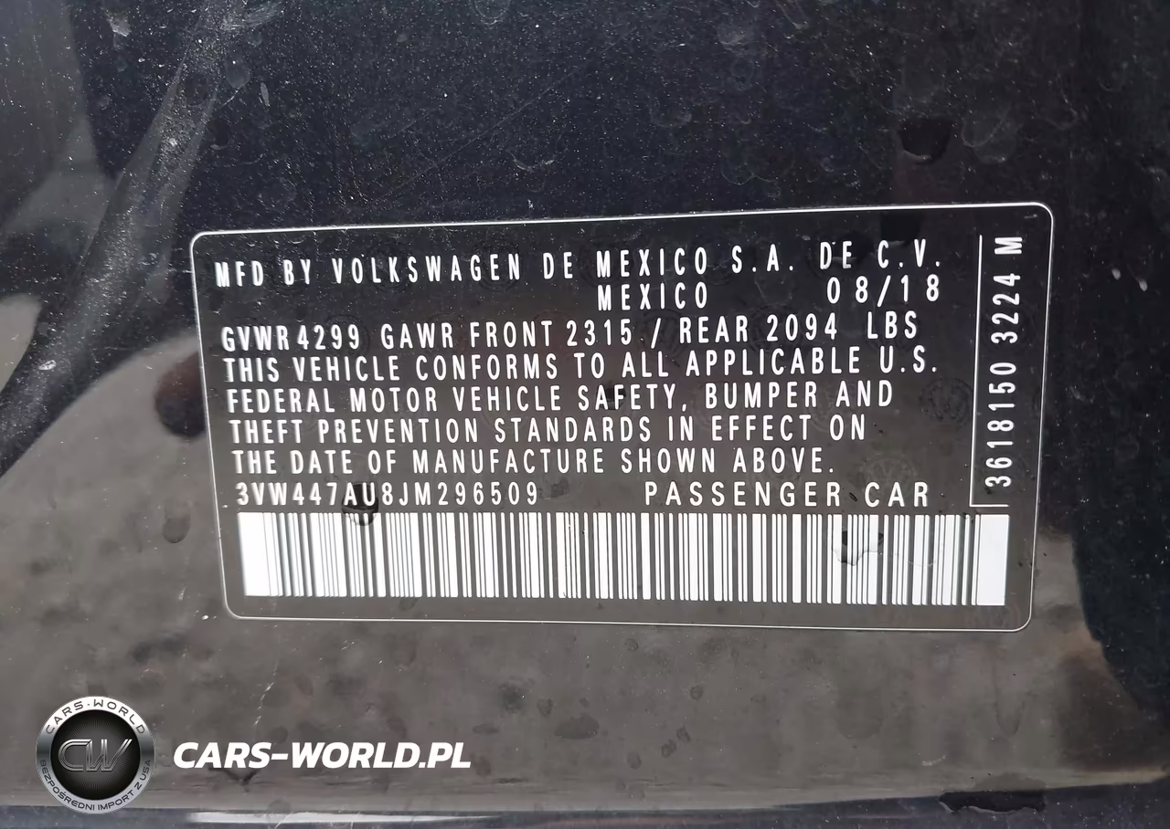 2018 Volkswagen Golf Gti 2.0T Autobahn-2.0T S-2.0T Se VIN:3VW447AU8JM296509 - 9