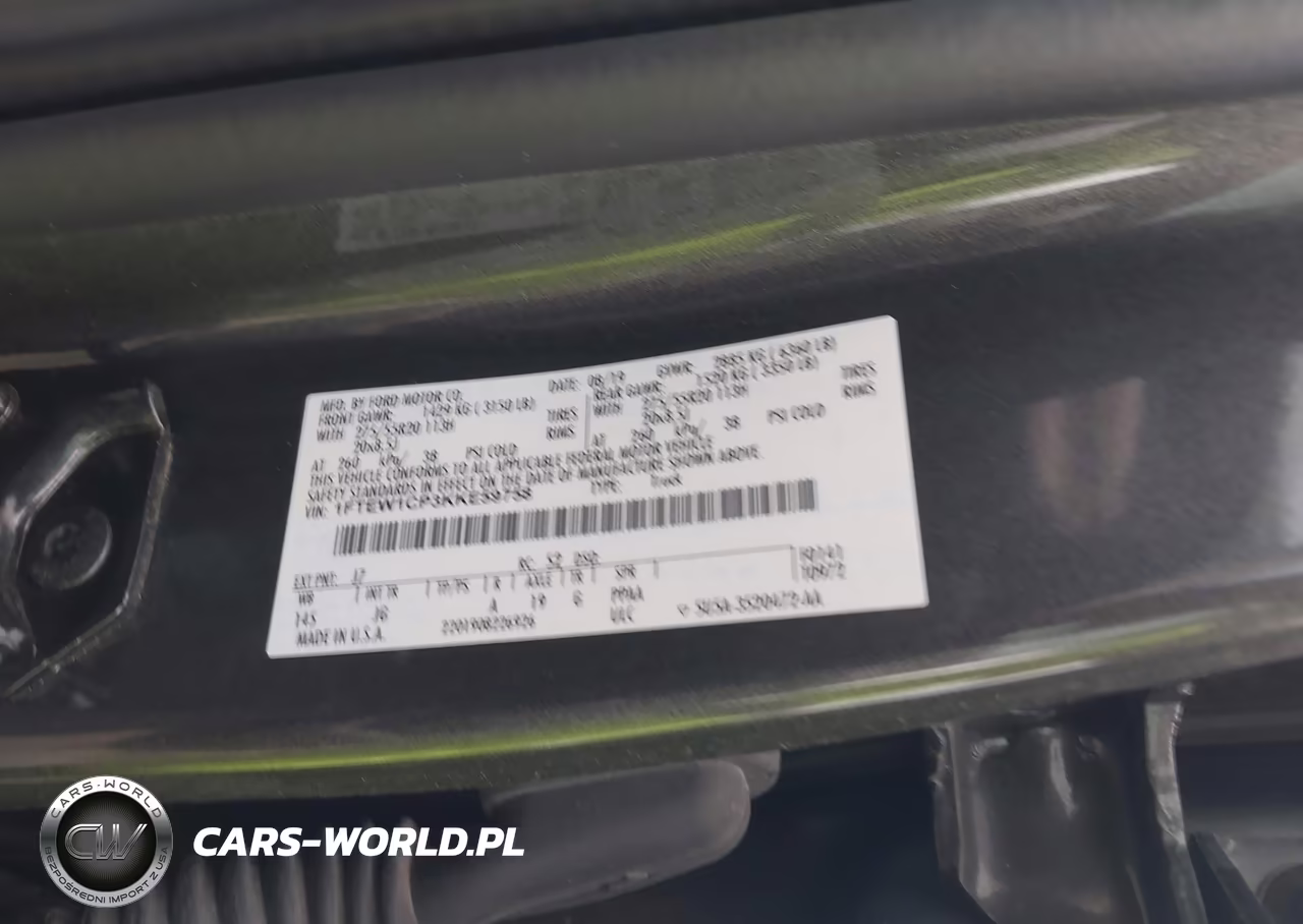 2019 Ford F-150 Xl VIN:1FTEW1CP3KKE59758 - 9