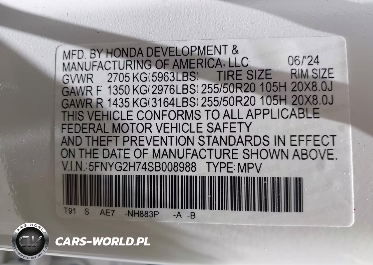 2025 Honda Pilot Touring VIN:5FNYG2H74SB008988 - 9