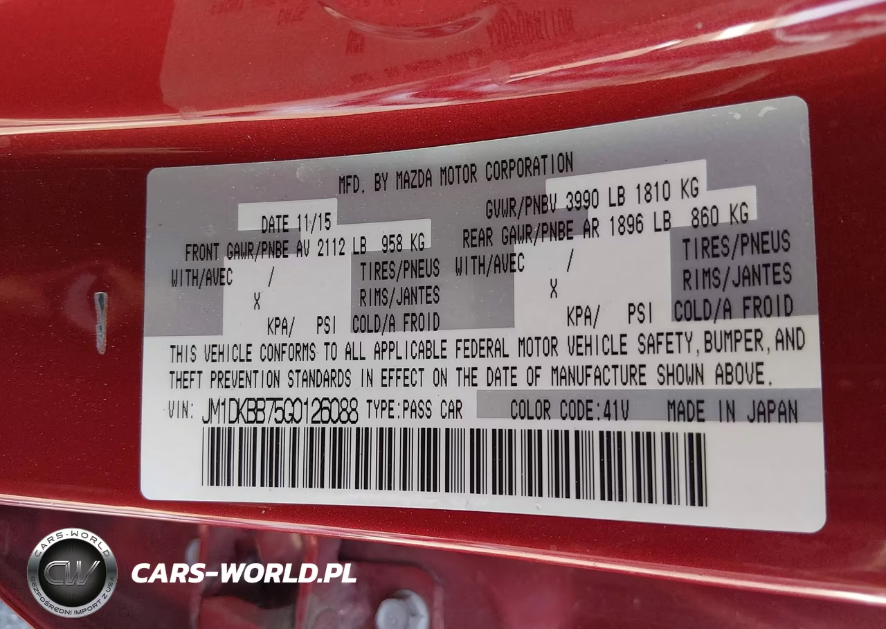 2016 Mazda Cx-3 Sport VIN:JM1DKBB75G0126088 - 9