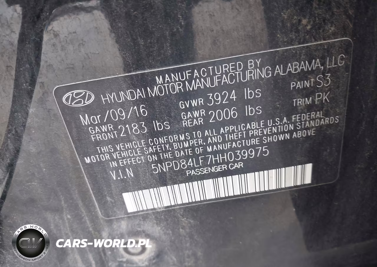 2017 Hyundai Elantra Se VIN:5NPD84LF7HH039975 - 9