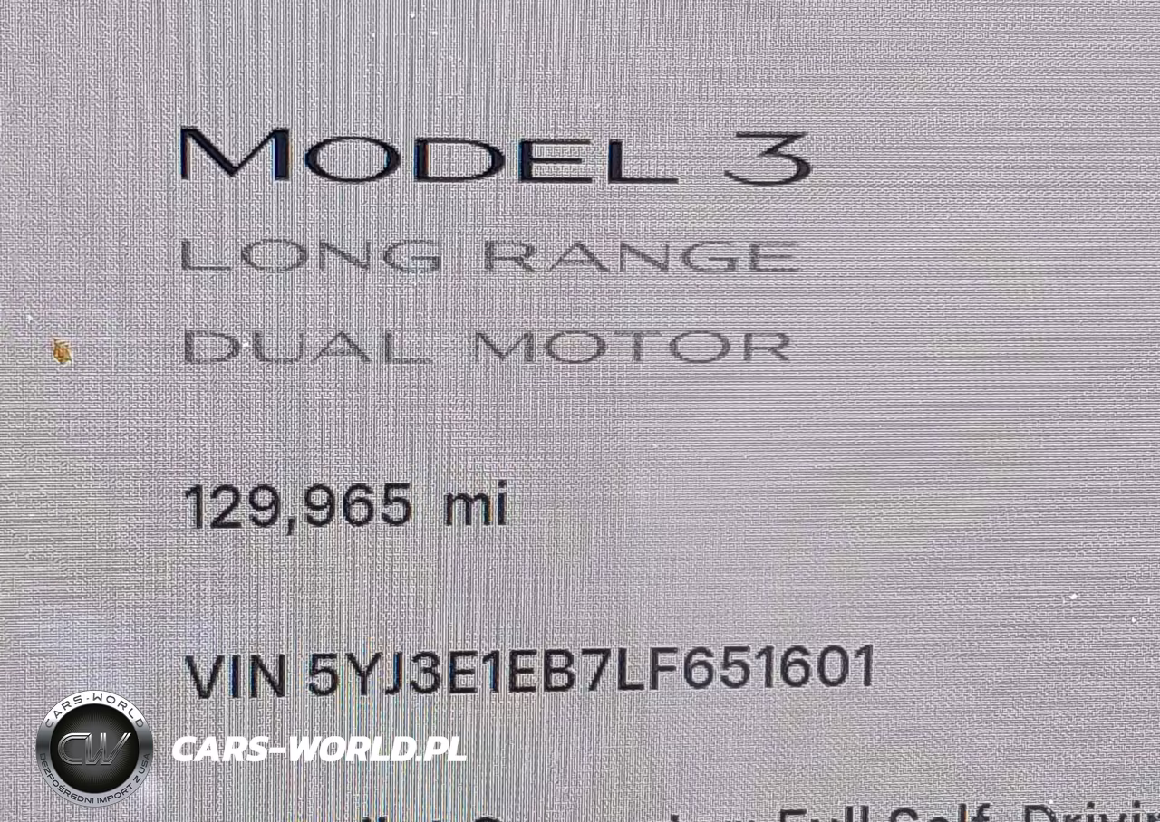 2020 Tesla Model 3 Long Range Dual Motor All-Wheel Drive VIN:5YJ3E1EB7LF651601 - 15