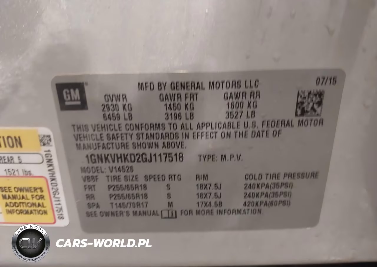 2016 Chevrolet Traverse 2Lt VIN:1GNKVHKD2GJ117518 - 9