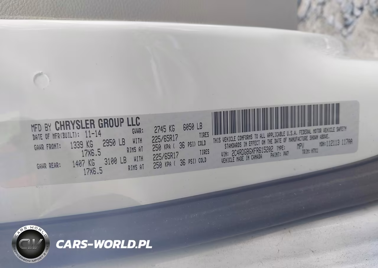 2015 Dodge Grand Caravan American Value Pkg VIN:2C4RDGBGXFR615202 - 9