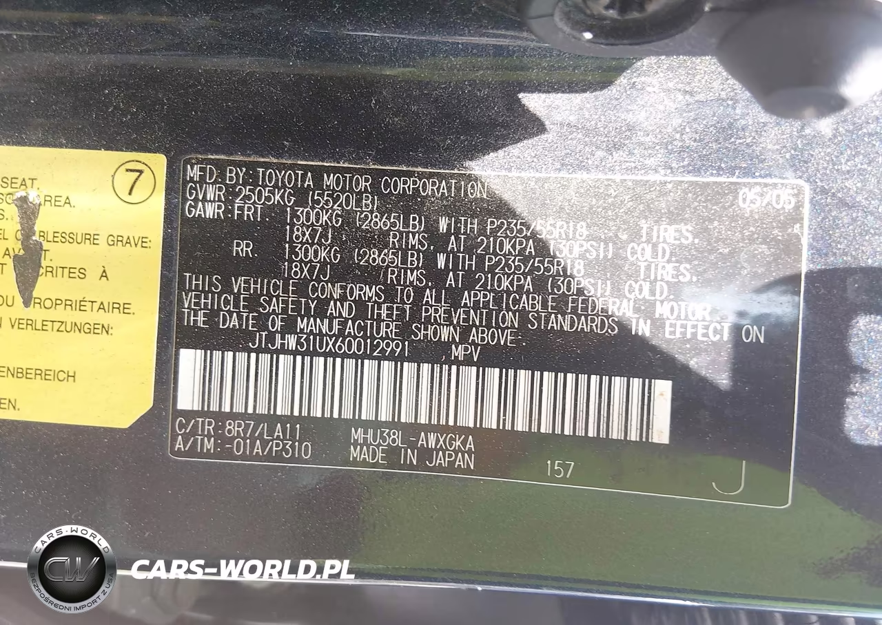 2006 Lexus Rx 400H VIN:JTJHW31UX60012991 - 9