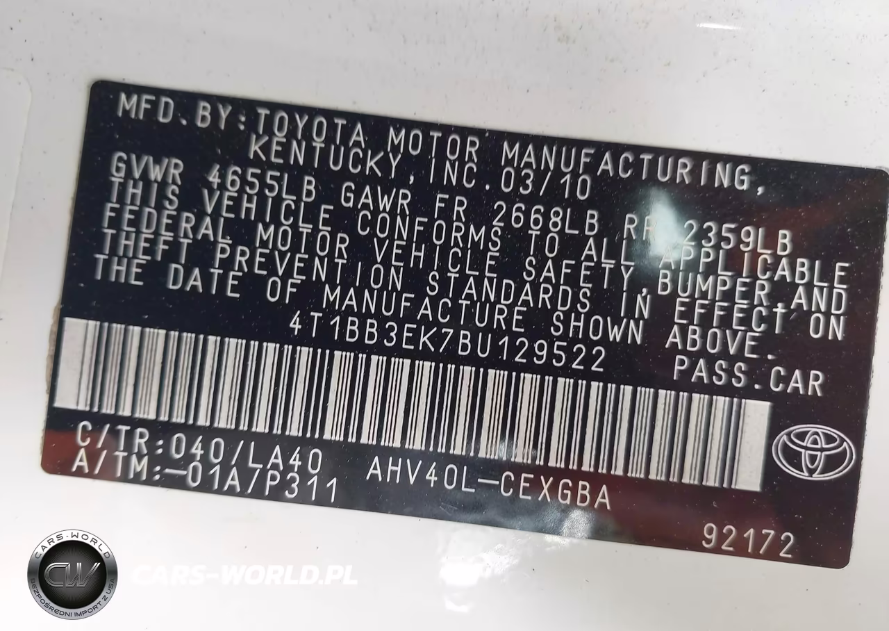 2011 Toyota Camry Hybrid VIN:4T1BB3EK7BU129522 - 9