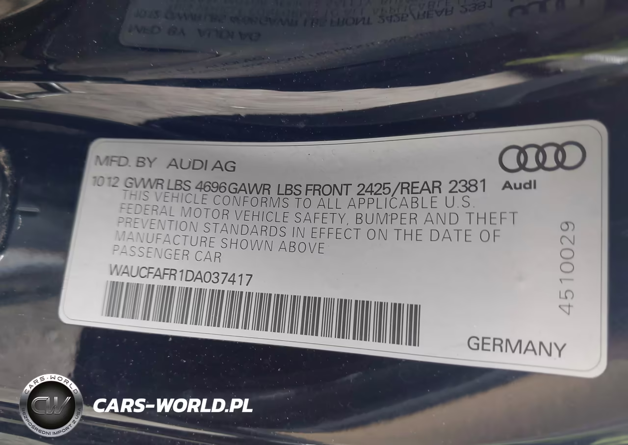 2013 Audi A5 2.0T Premium VIN:WAUCFAFR1DA037417 - 9